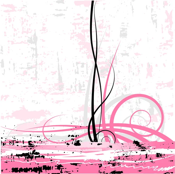 Pink grunge background — Stock Vector
