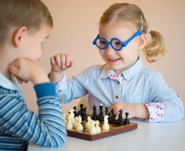 Cute children playing at home — Stock Photo, Image