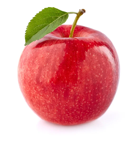 Apple with leaf — Stock Photo, Image