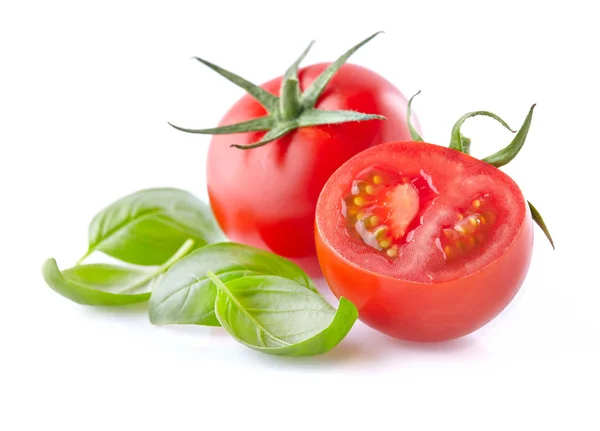 Albahaca con tomate — Foto de Stock