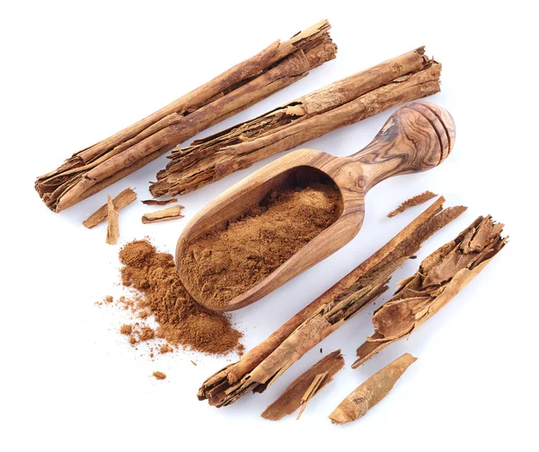Cinnamon sticks in closeup — Stock Photo, Image