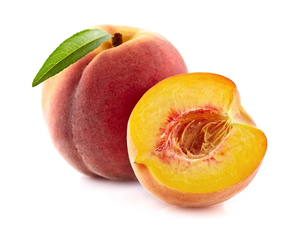 Peach with slice — Stock Photo, Image