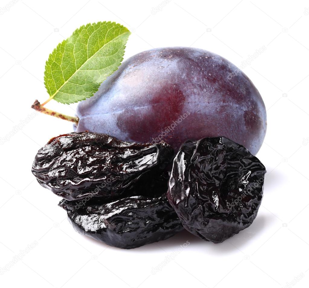 Fresh and dried plums