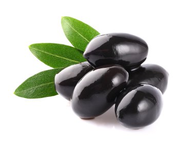 Yapraklı siyah zeytin