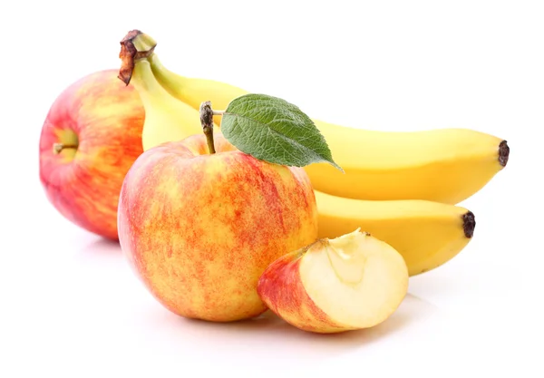 Apple with banana — Stock Photo, Image