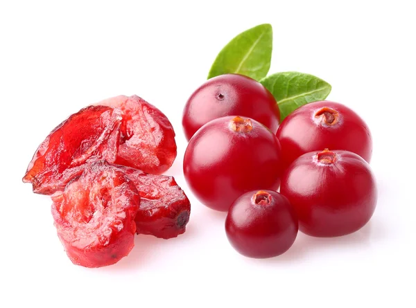 Verse en gedroogde cranberry — Stockfoto