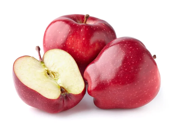 Manzanas rojas en primer plano — Foto de Stock