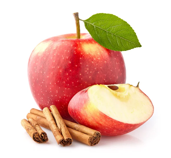 Manzana con canela — Foto de Stock