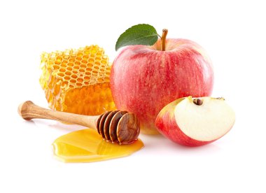 Bal ile kırmızı elma