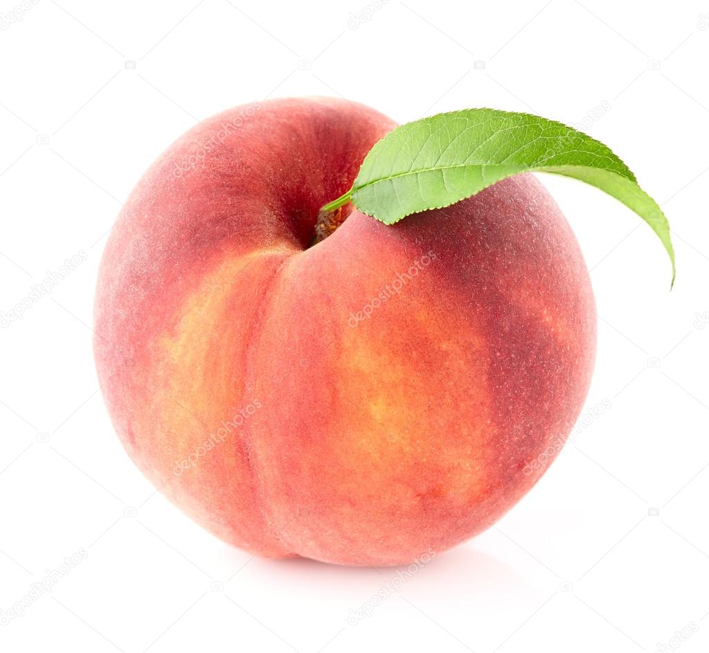 One Peach In Closeup Stock Photo By C Dionisvera