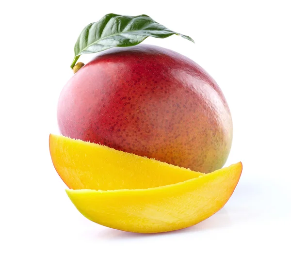 Mango with leaf — Stock Photo, Image