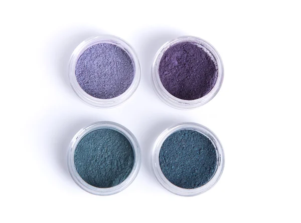 Mineral eye shadows in pastel colors — Stock Photo, Image