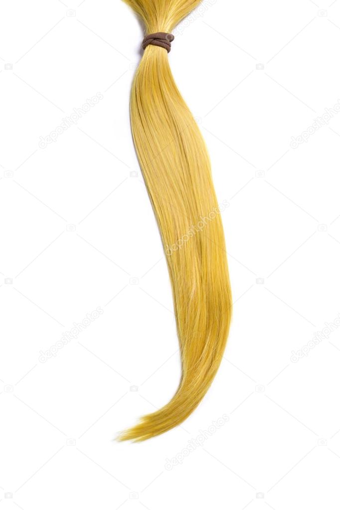 Ponytail blond hair