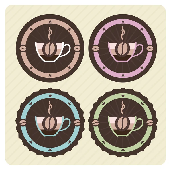 Set of coffee icons — Stock Vector