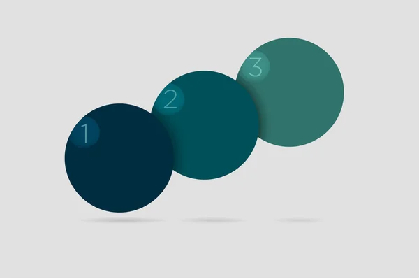 ブルーの色で簡単なインフォ グラフィック — ストックベクタ