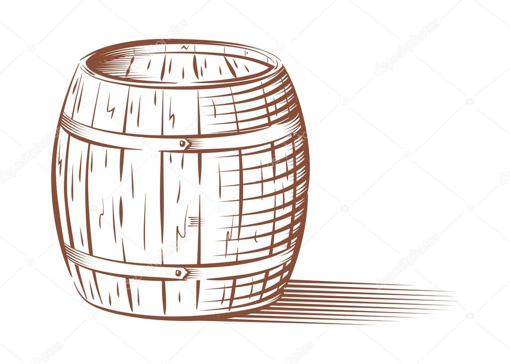 Beer or wine barrel