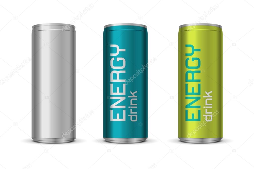 Energy drink cans