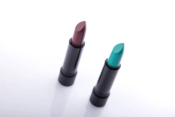 Top view of two lipsticks — Stock Photo, Image