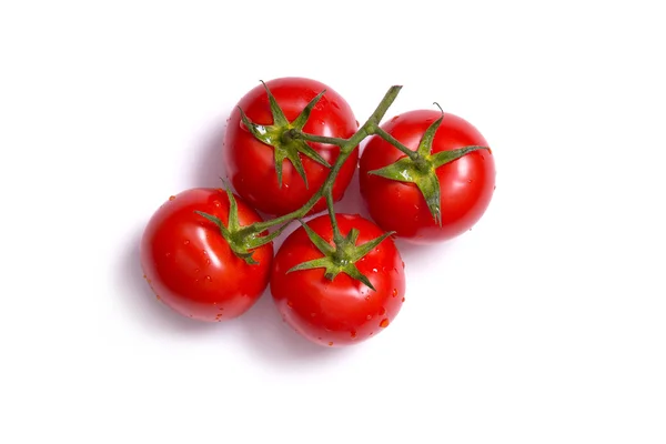 Top view on bunch of fresh tomatoes — Stock Photo, Image