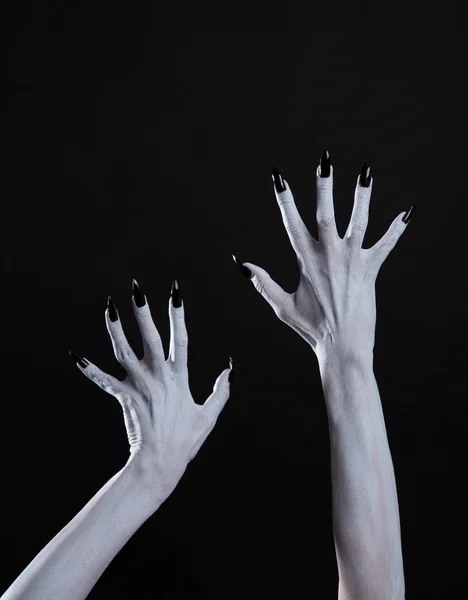 White ghost or witch hands — Stock Photo, Image