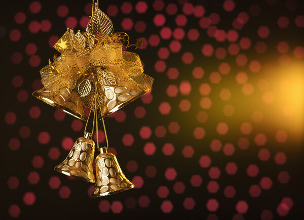 Festive Christmas bells decoration 