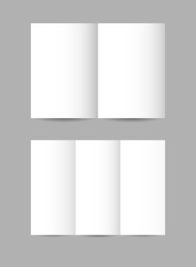 basit katlanmış kağıt broşürler