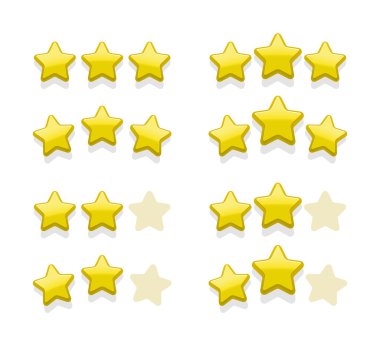 basit sarı yıldız kümesi