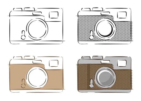 Ilustração de câmeras retro —  Vetores de Stock
