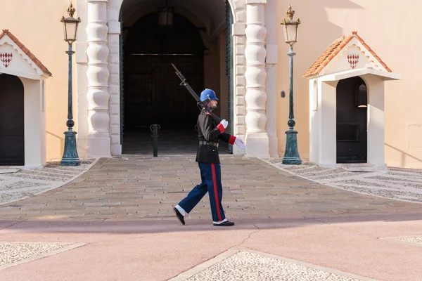 Guard at residence of Prince of Monaco.