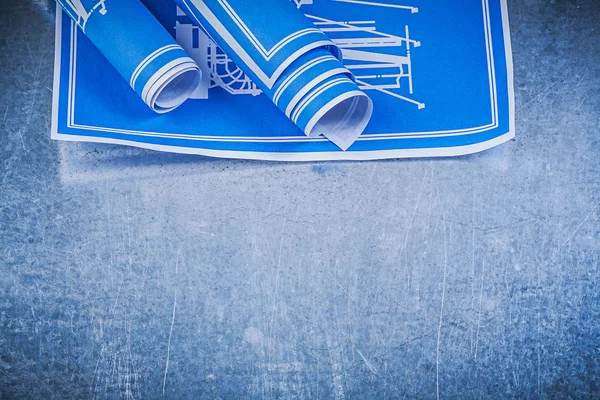 Desenhos de engenharia azul — Fotografia de Stock