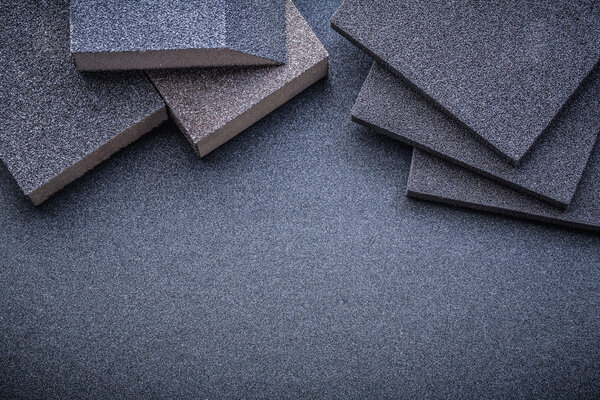 Abrasive sponges on polishing sheet