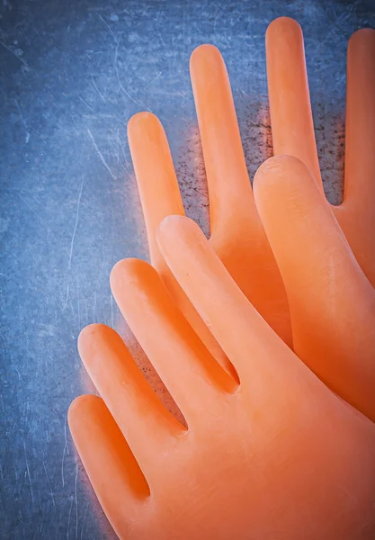Electricians rubber gloves