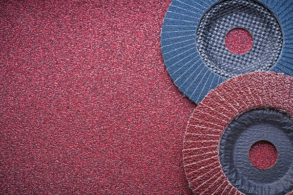 Abrasive flap wheels — Stock Image Abrasive flap wheels Royalty Free Stock Photos
