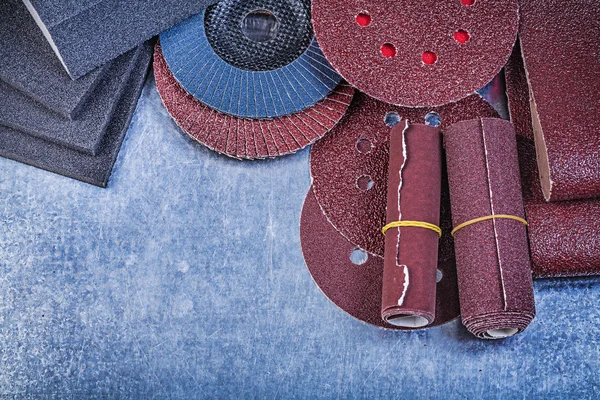 Assortment of abrasive materials — Stock Image Assortment of abrasive materials Stock Photo