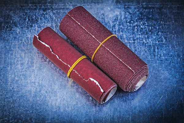 Rolled up glass-papers — Stock Image Rolled up glass-papers Stock Image