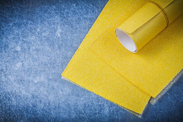 Yellow emery papers — Stock Image Yellow emery papers Stock Picture