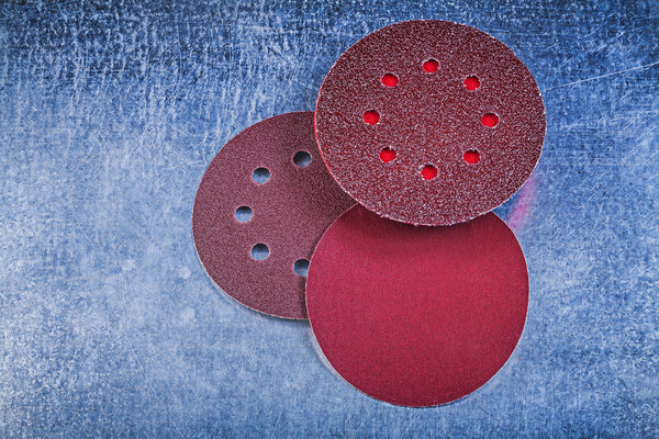 Sanding wheels and holder