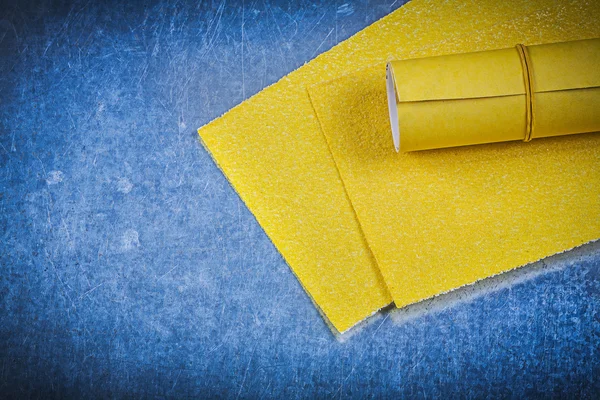 Sarı zımpara kağıtları — Stok fotoğraf