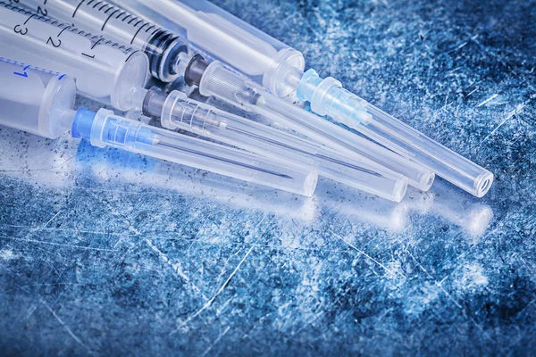 Medische eenmalig gebruik naald injectoren — Stockfoto