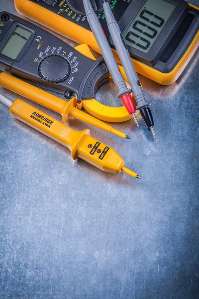 Digital clamp meter and electrical tester — Stock Photo, Image