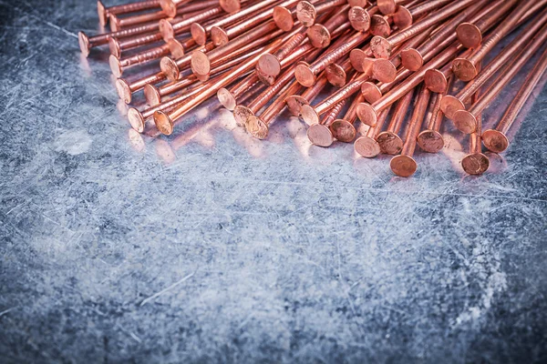 Brass construction nails — Stock Photo, Image