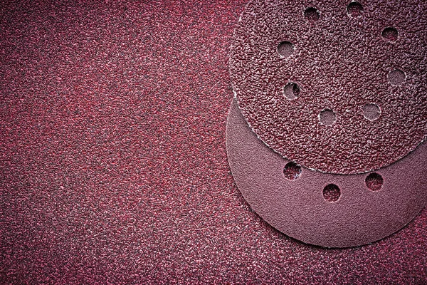 Abrasive discs on glass-paper — Stock Image Abrasive discs on glass-paper Royalty Free Stock Photos