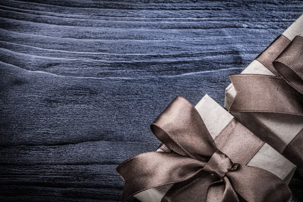 Geschenkboxen verpackt — Stockfoto