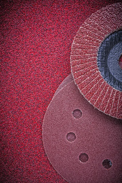 Flap grinding wheels and sanding discs — Stock Image Flap grinding wheels and sanding discs Stock Photo