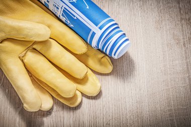 Deri Emanet eldiven ve inşaat planları