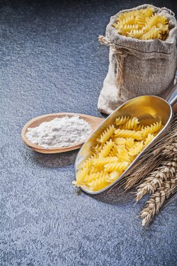 Makarna, un ve buğday çavdar kulaklar