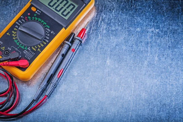 Digital electric tester and test leads — Stock Photo, Image