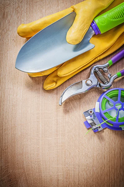 Koruyucu eldiven, el spade ve secateurs