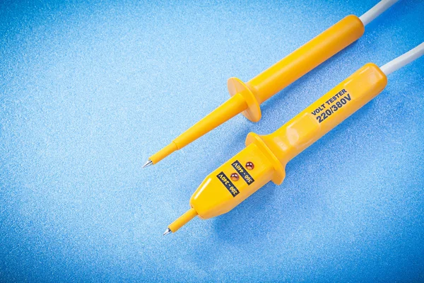 Tester elettrico giallo — Foto Stock