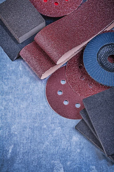 Set of abrasive materials — Stock Image Set of abrasive materials Stock Photo